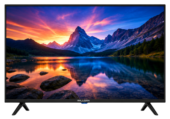 Willora Premium 32-Inch HD Smart LED Google TV with Bezel-Less Display & Dolby Audio (Midnight Black)