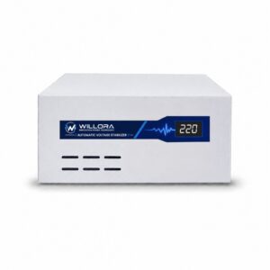 Willora 0.5 KVA Automatic Voltage Stabilizer | 400W | 100V-280V Input | Digital Display | High & Low Voltage Protection | Time Delay - WMT400VA